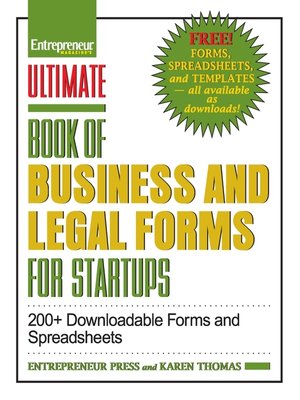 cover image of Ultimate Book of Business and Legal Forms for Startups